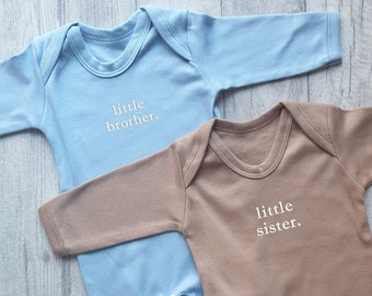 Personalised Baby Grow, Custom Sleep Suit, Baby Hospital Outfit, Matching Sibling Outfit, Baby Romper