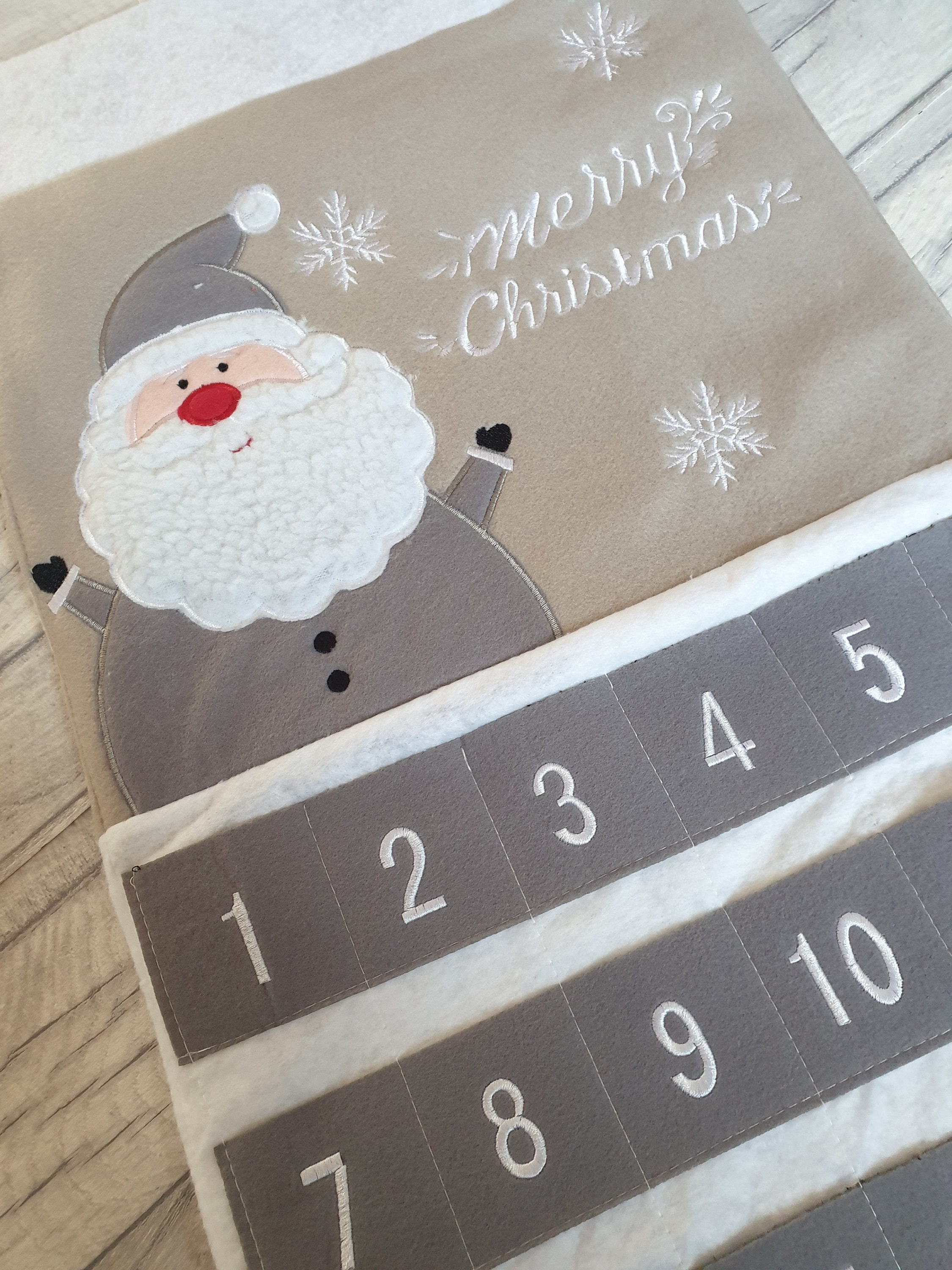 Personalised Deluxe Wall Hanging Advent Calendar Fabric Etsy UK