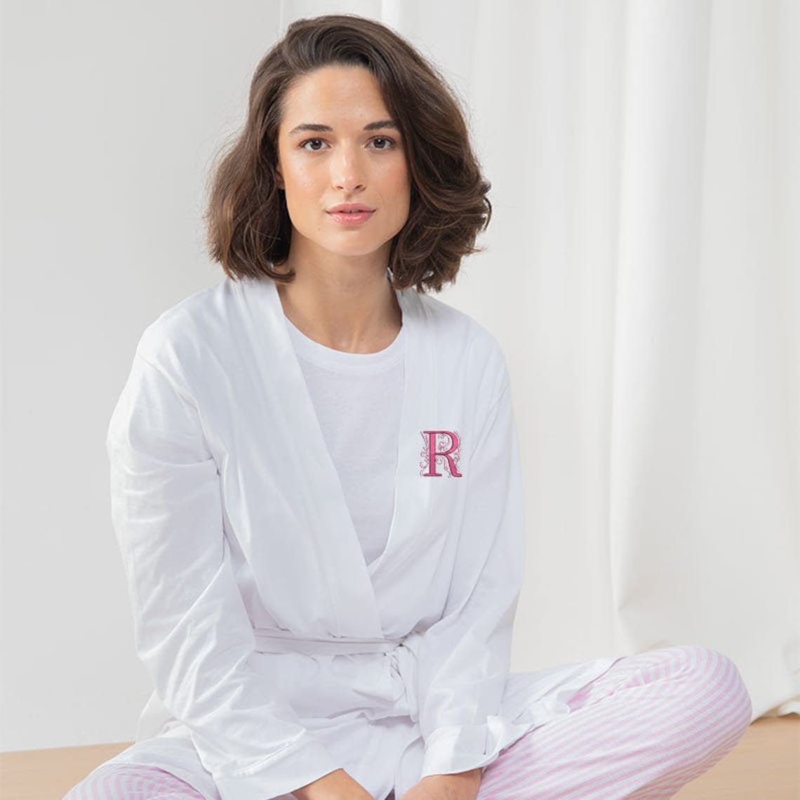 Personalised Bath Robe Monogrammed Bathrobe Persoanlised Etsy UK