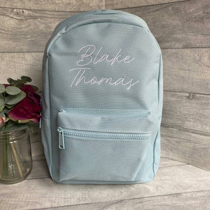 Personalised Small Toddler Rucksack, Embroidered, Boys personalised bag, Girls school bag, Personalised school bag, Nursery backpack image 5