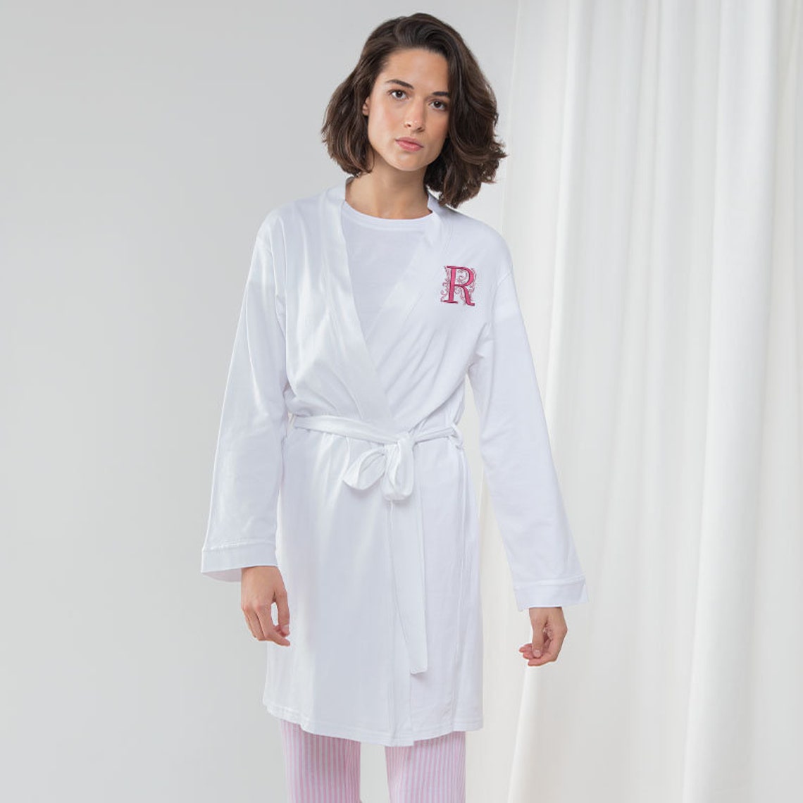 Personalised Bath Robe Monogrammed Bathrobe Persoanlised Etsy UK