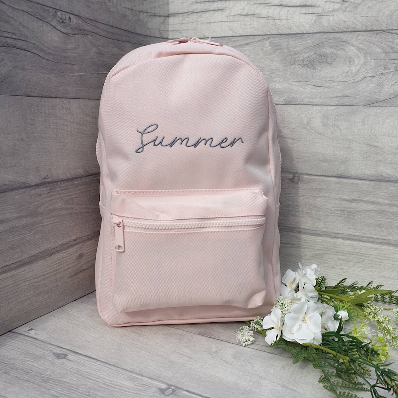 Personalised Small Toddler Rucksack, Embroidered, Boys personalised bag, Girls school bag, Personalised school bag, Nursery backpack image 9