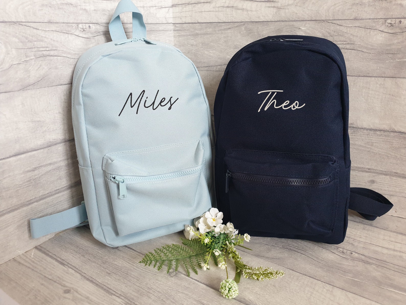 Personalised Small Toddler Rucksack, Embroidered, Boys Personalised Bag