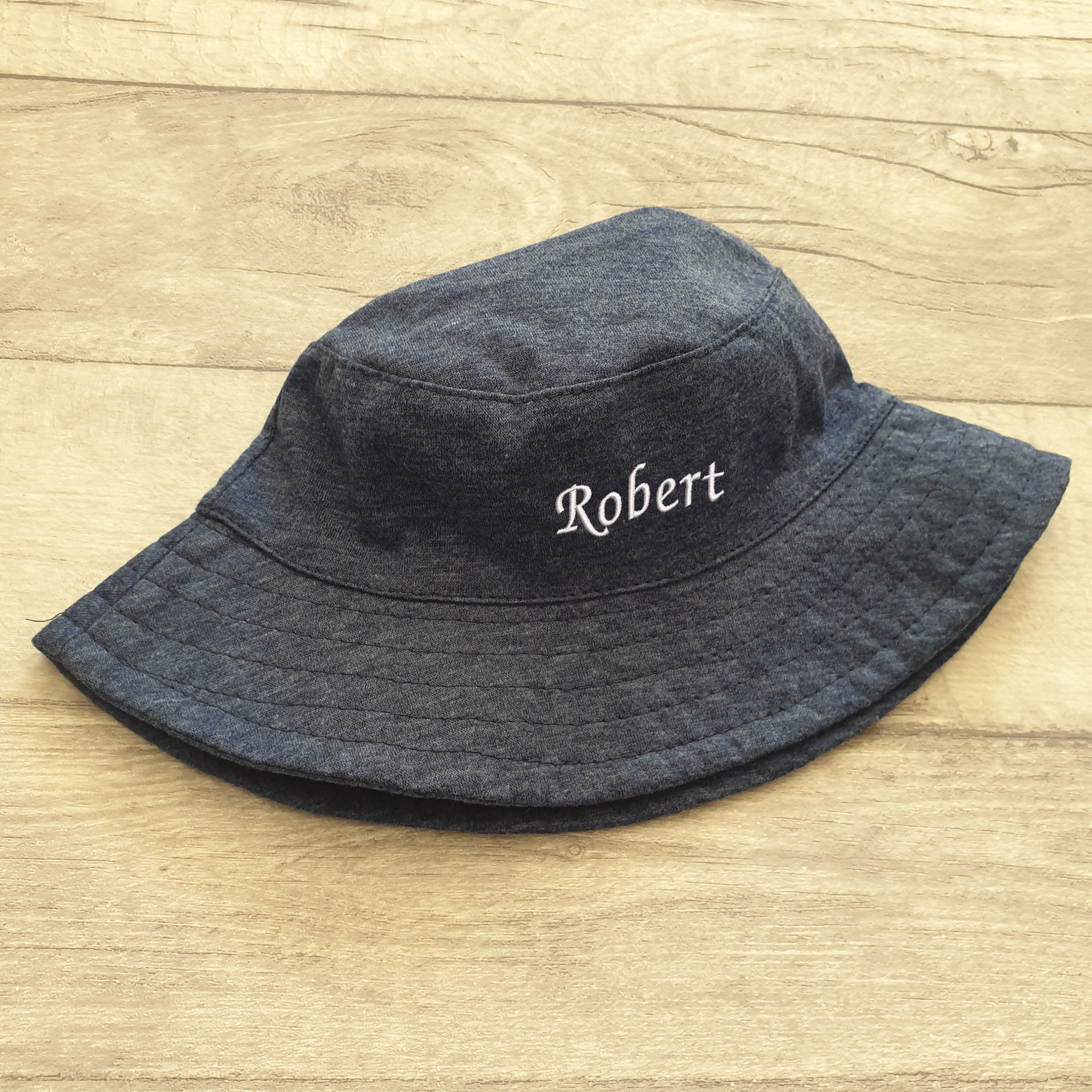 Babyhug Bucket Hat with Sunglasses Applique -Blue main image 0