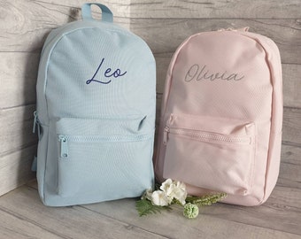 Personalised Small Toddler Rucksack, Embroidered, Boys personalised bag, Girls school bag, Personalised school bag, Nursery backpack