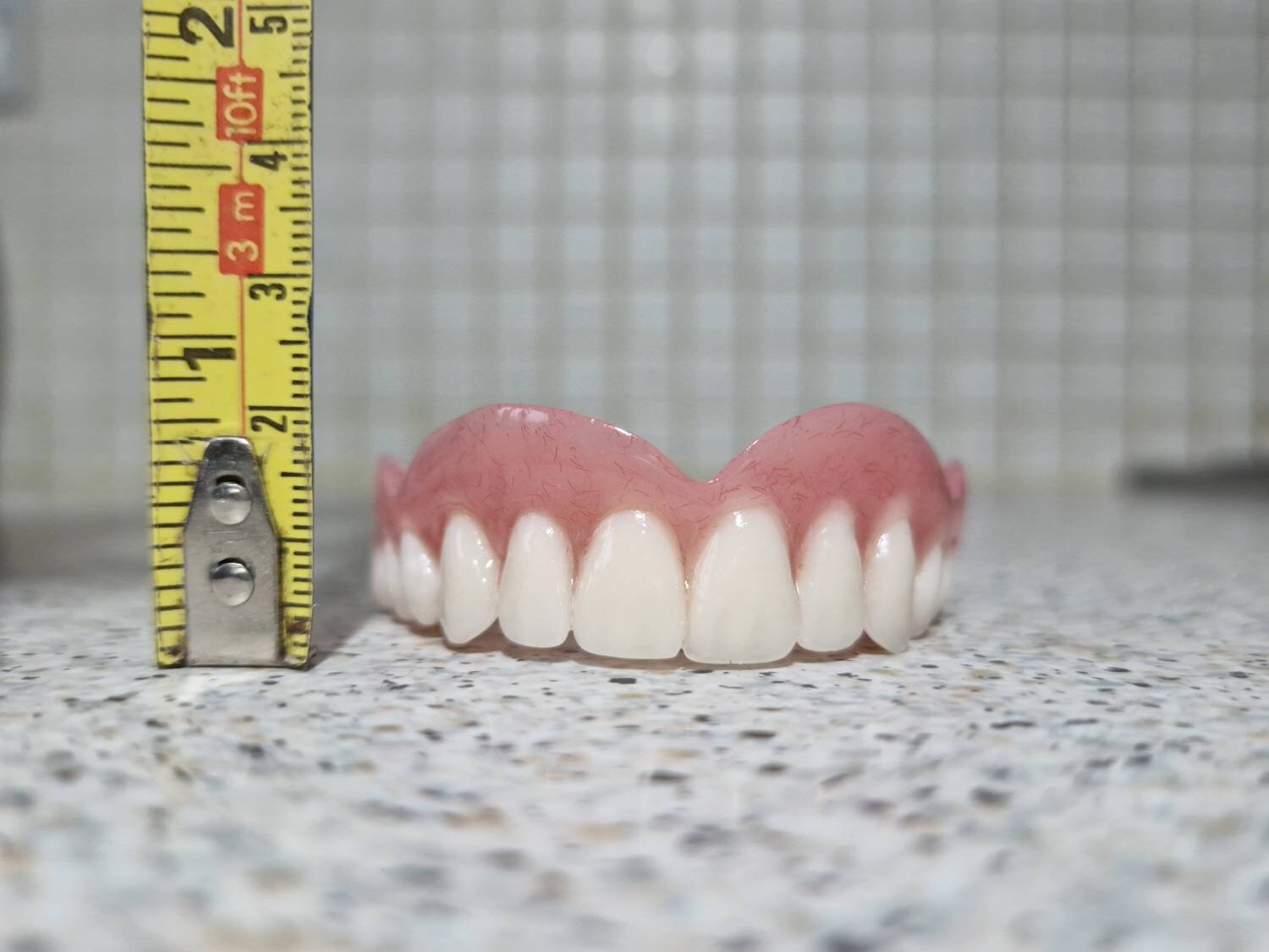 Full Upper Denture/false Teeth With Horseshoe/no Palate Etsy Australia