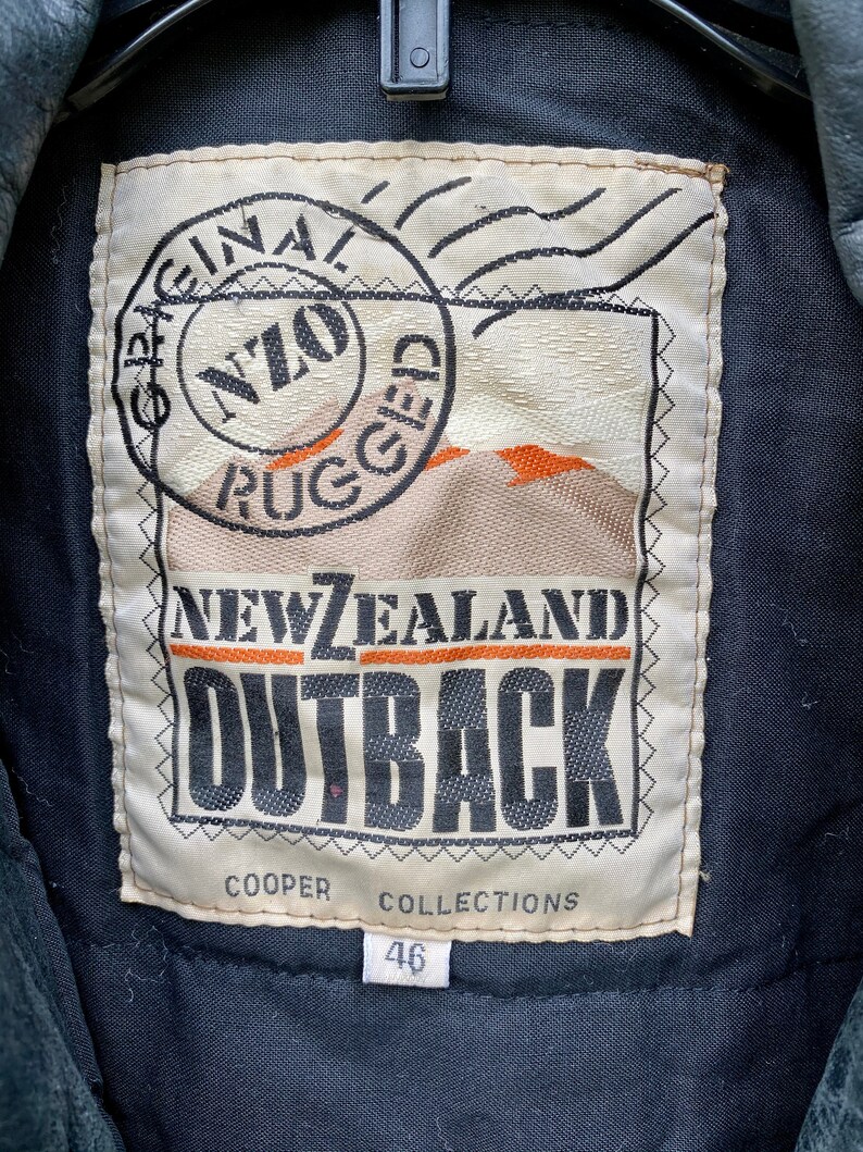 Mens s New Zealand Outback Leather jacket Size 46 Etsy