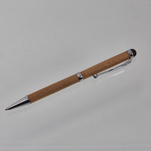 Drehkugelschreiber aus Holz mit Touch-Cap SLTC-03