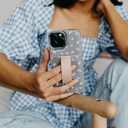 Walli Cases Iphone Case With Card Holder Finger Loop Etsy