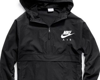 black nike pullover windbreaker 