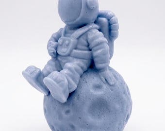 HANDMADE Astronaut Sitting on the Moon Soap, Space Gift for Science Fans