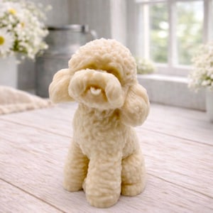 Handmade Cockapoo Dog Vegan Soap, Poodle-Cross Gift for Dog Lovers with Natural French Clay and Pure Essential Oils