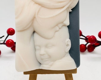 Baby Shower Gift / Vegan Soap - Gender Reveal Idea Gift - New Baby Gift - Mother & Baby Soap 130g / Mother’s Day Gift / Pregnancy Reveal