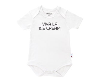 Organic Baby Bodysuit | Ice Cream | Organic Cotton | Printed | Baby clothes