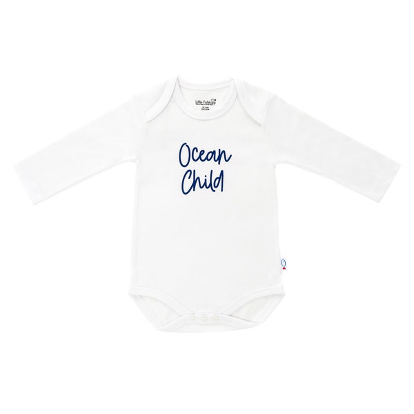 Bio-Langarm-Babybody | Ocean Child | Bio-Baumwolle | Bedruckt | Babykleidung