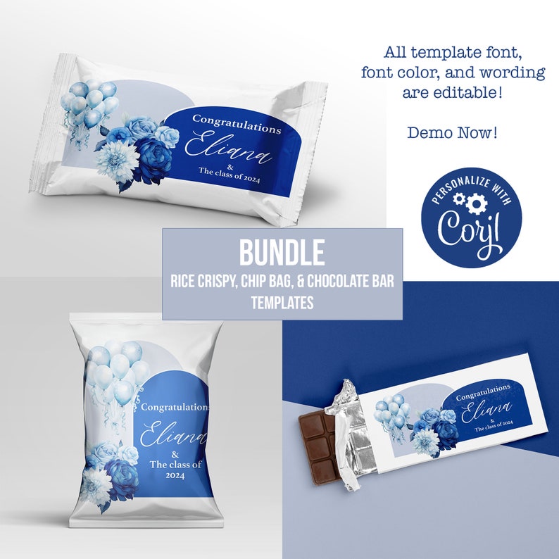 Graduation Party Templates, Snack Wrapper Template, Graduation Party ...