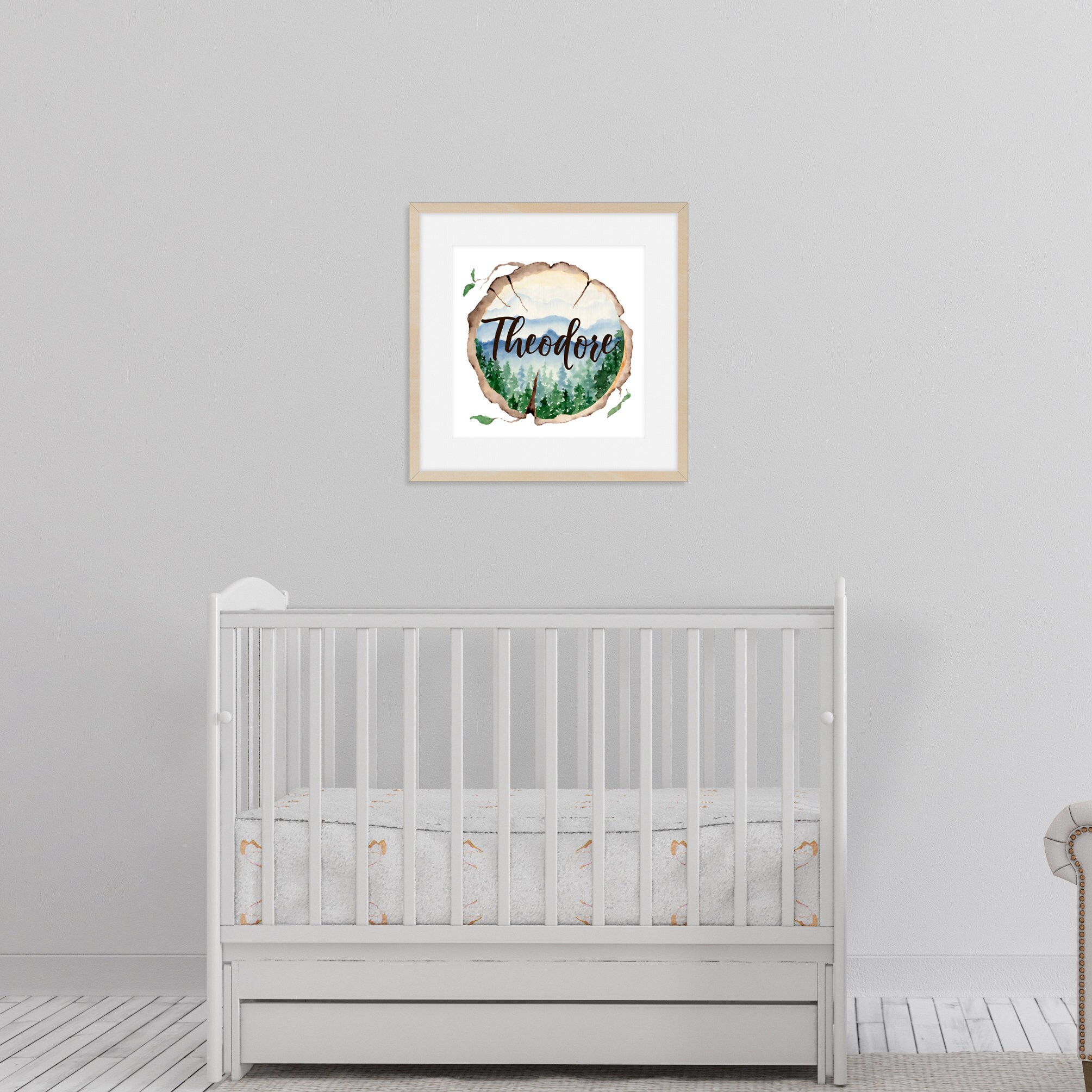 Nombre de la guardería imprimible nombre de la decoración de | Etsy