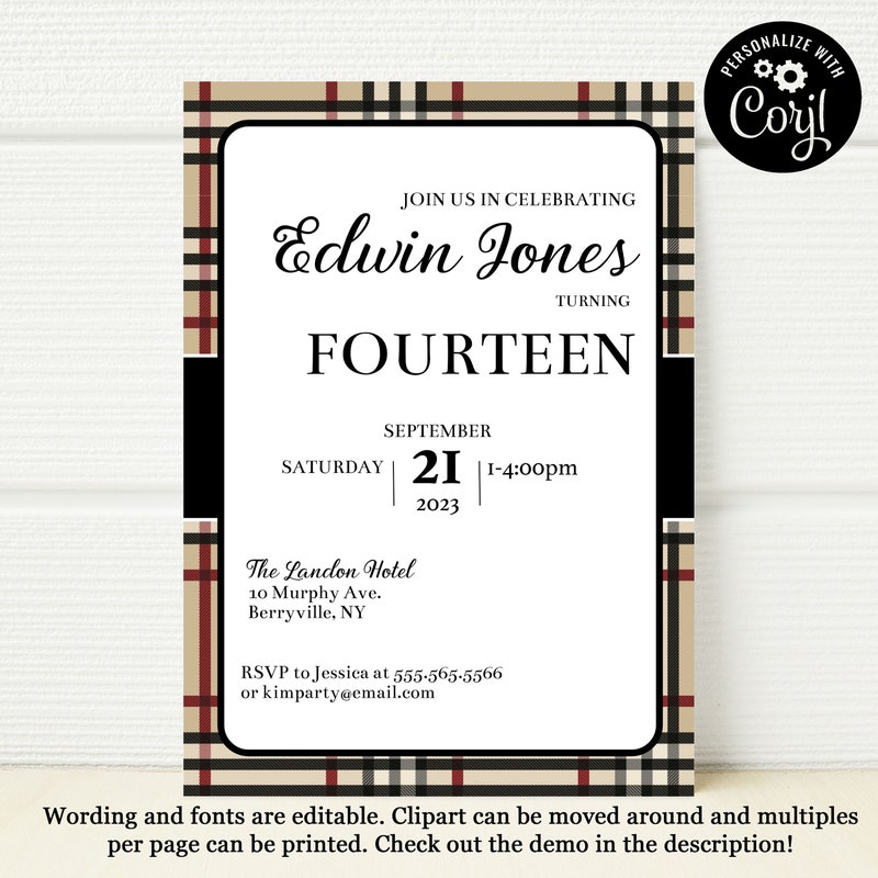 Teen Invitation - Etsy