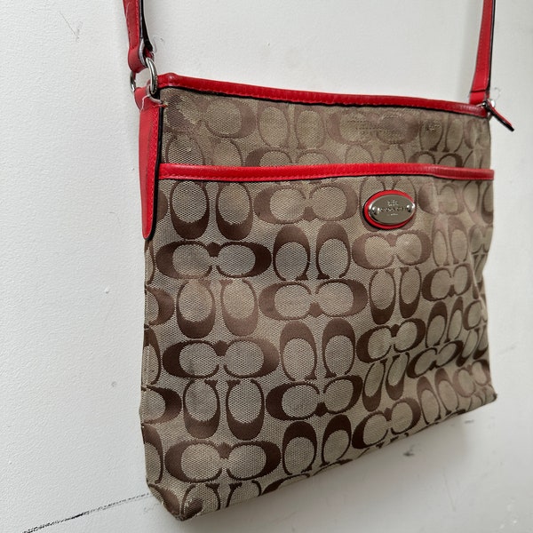 Coach Red Crossover Monogram Bag