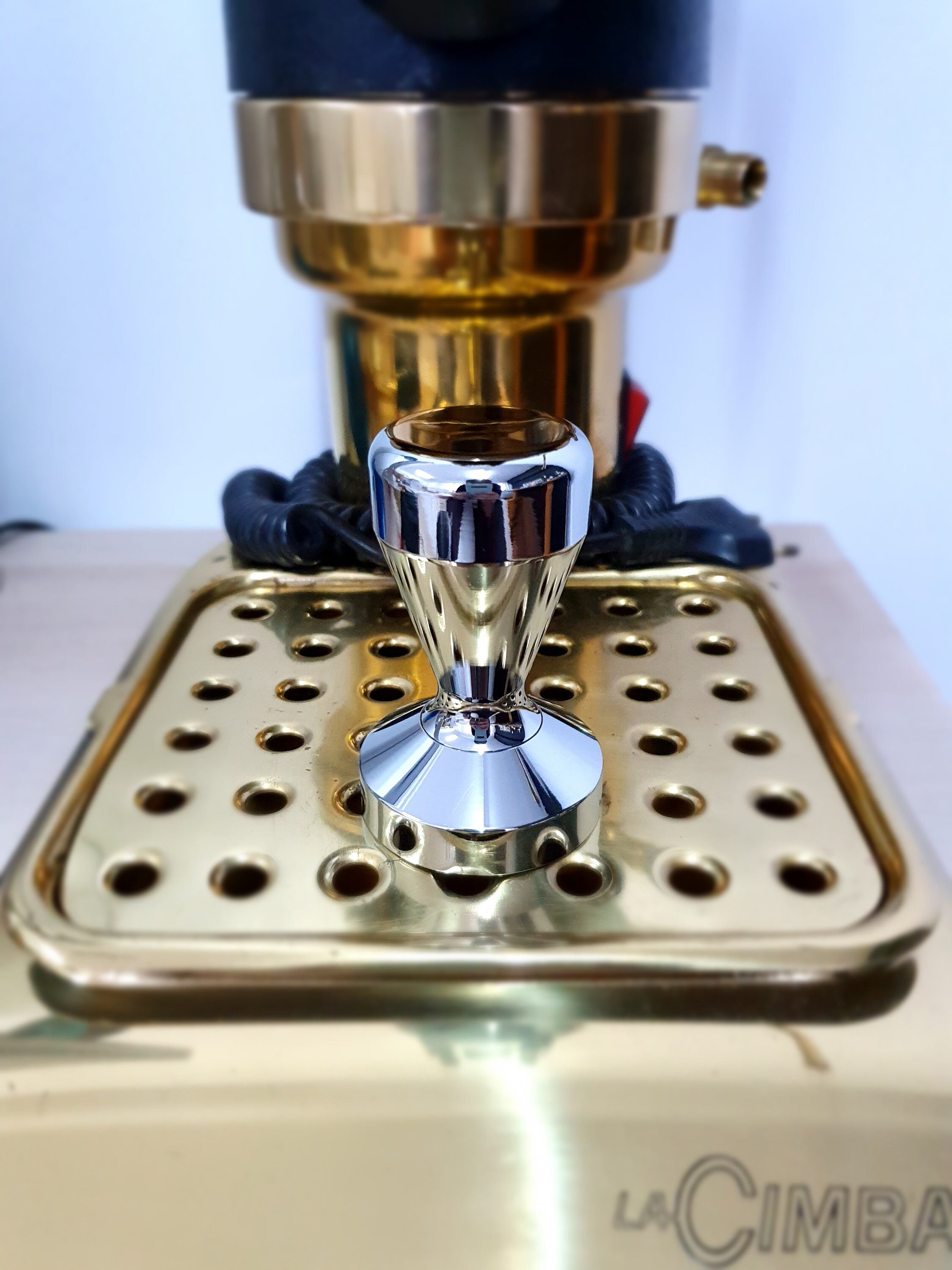 La Pavoni Pre Millenium 49.5 MM base chromed alu tamper Etsy