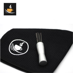 Ultra WDT Coffee Grind Tool made of Black or Silver aluminium body and acupuncture 0.4mm needles for best performance
