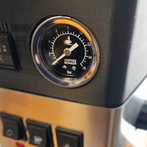 Gaggia Classic or Pro (Evo) custom made pressure gauge with black or white mask (WITHOUT ADAPTER)