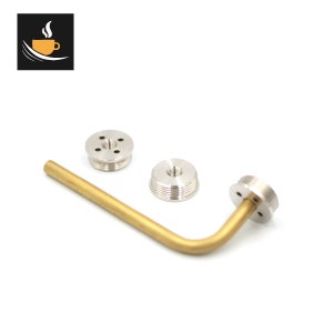 La Pavoni lever custom made brass or stainless boiler pipe connector for NEW GEN machines