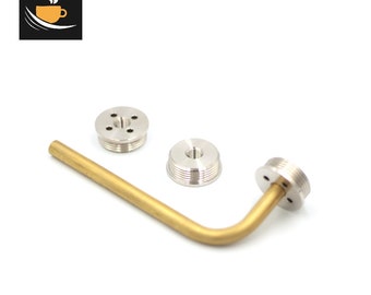 La Pavoni lever custom made brass or stainless boiler pipe connector for NEW GEN machines