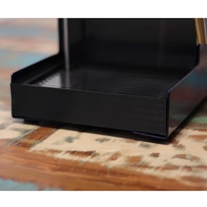 Low profile 3D printed plastic drip tray that fits Gaggia Classic and Gaggia Classic Pro