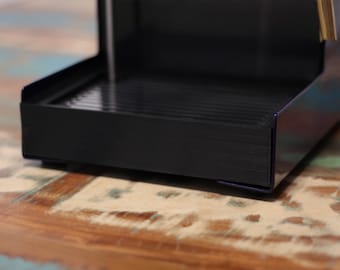 Low profile 3D printed plastic drip tray that fits Gaggia Classic and Gaggia Classic Pro