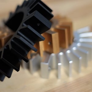 La Pavoni Lever OLD group head heat sink or Heat Dissipation Tool in BLACK or GOLD