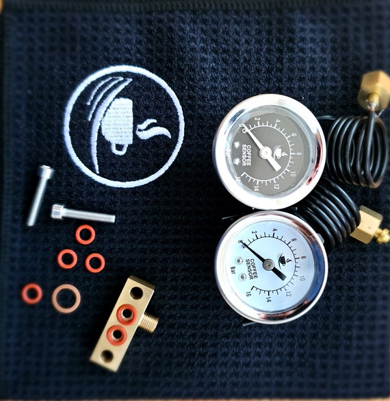 Gaggia Classic or Pro (evo) Custom Made Pressure Gauge With Black