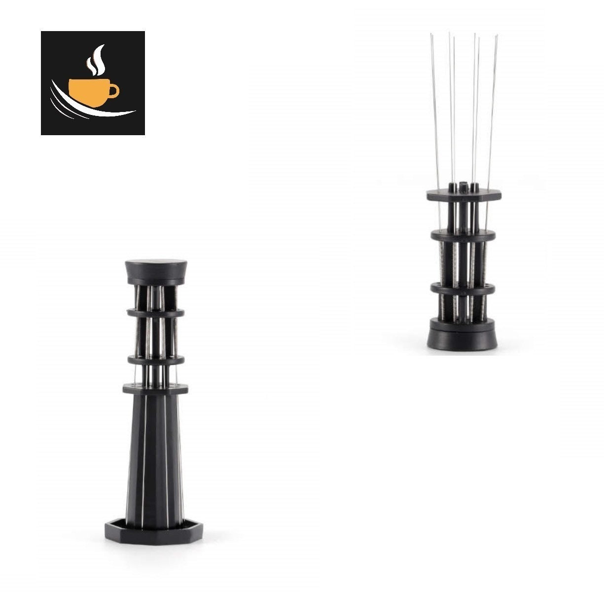 0.35mm Coffee Stirrer Gifts Sturdy Manual Stainless Steel Espresso  Distribution Tool for Household Western Restaurant Bar Office Coffee Shop  Coffee with Base 