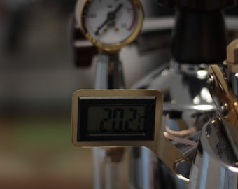 La Pavoni Lever Europiccola or Professional / Olympia Cremina Gold Brass support leg or connector for installing thermometers or sensors