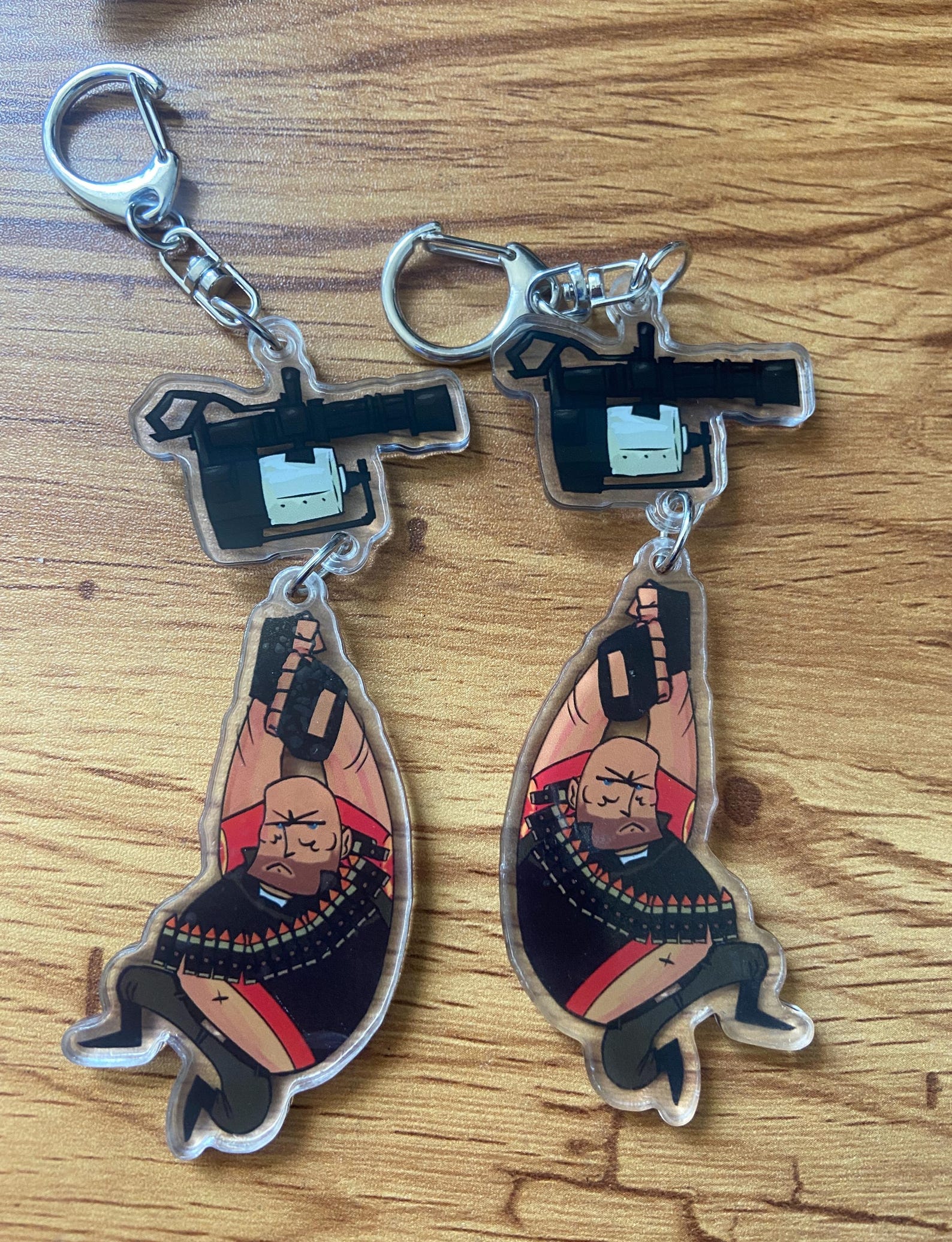 Tfp Keychains Team Fortress 2 Heavy Keychain: Double-sided Acrylic - Etsy