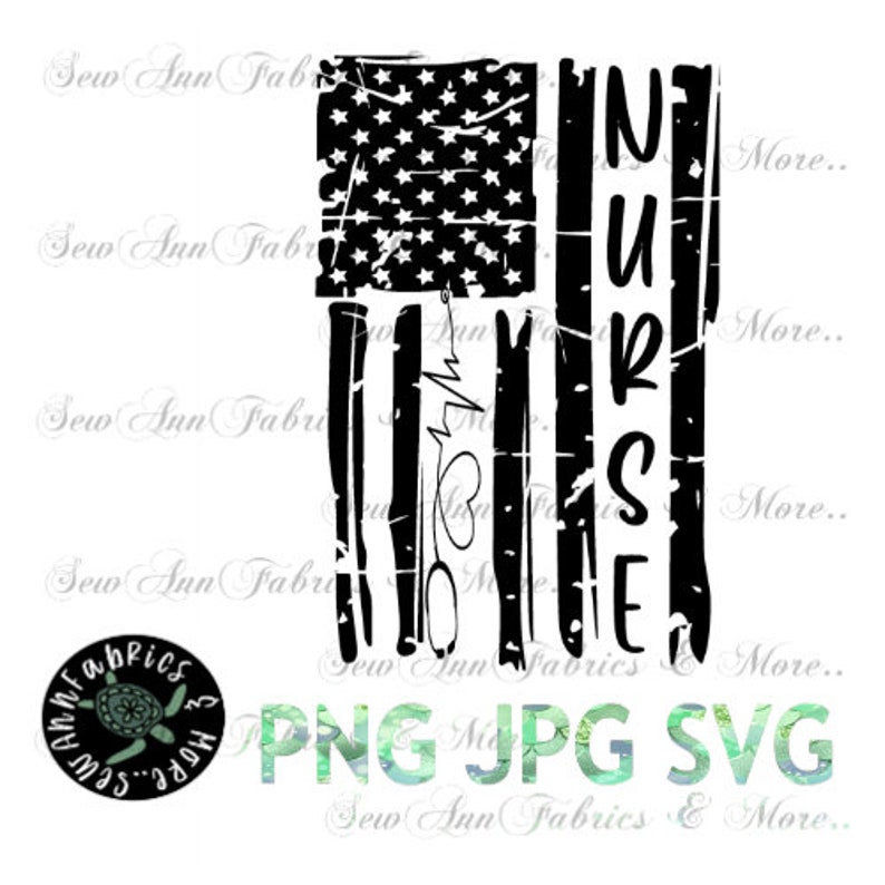 Download Nurse Patriotic American Flag SVG INSTANT Digital Download ...