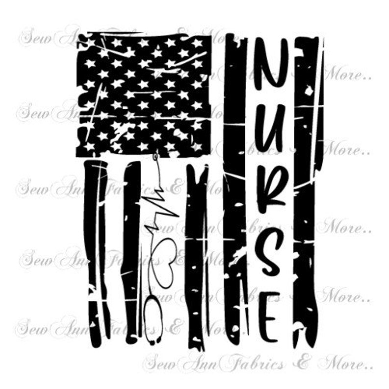 Download Nurse Patriotic American Flag SVG INSTANT Digital Download ...