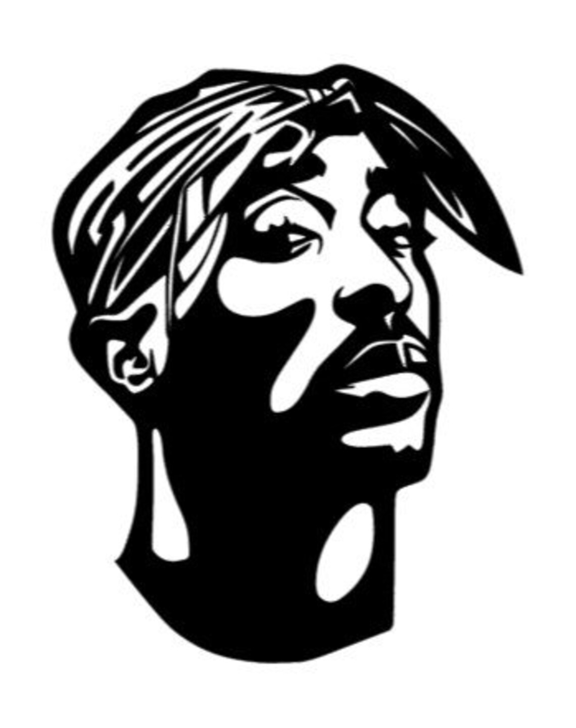 2Pac vinyl wall decal home decor Etsy