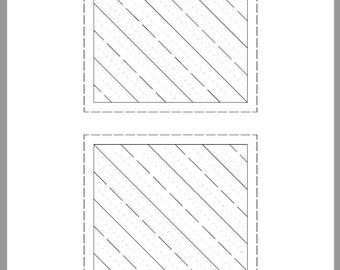 FPP - String Quilting block - three sizes (8-6-4")