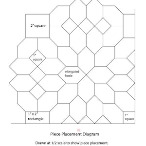 EPP - English Paper Piecing - Stampa il tuo - Esagoni allungati da 1".