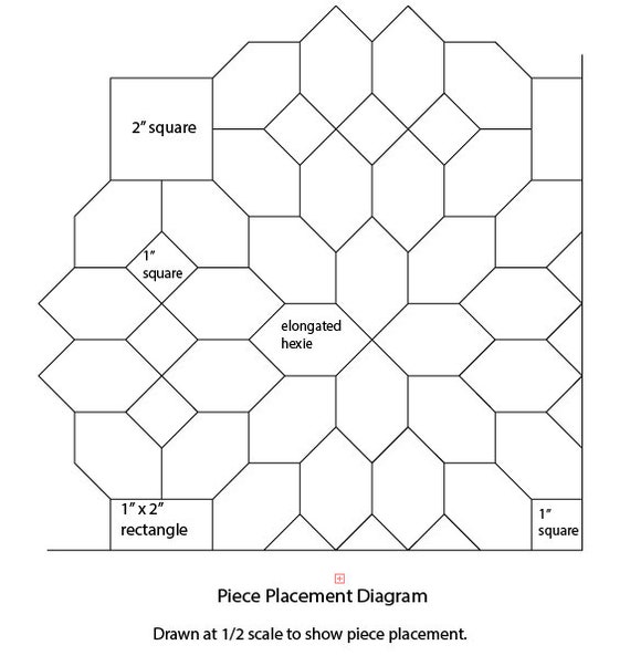 EPP English Paper Piecing Print Your Own 1 Elongated Hexies 