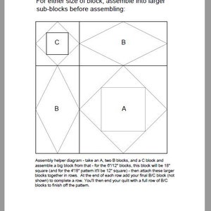 FPP - Foundation Paper Piecing - Storm at Sea - 2 Sizes (8" & 12 ...