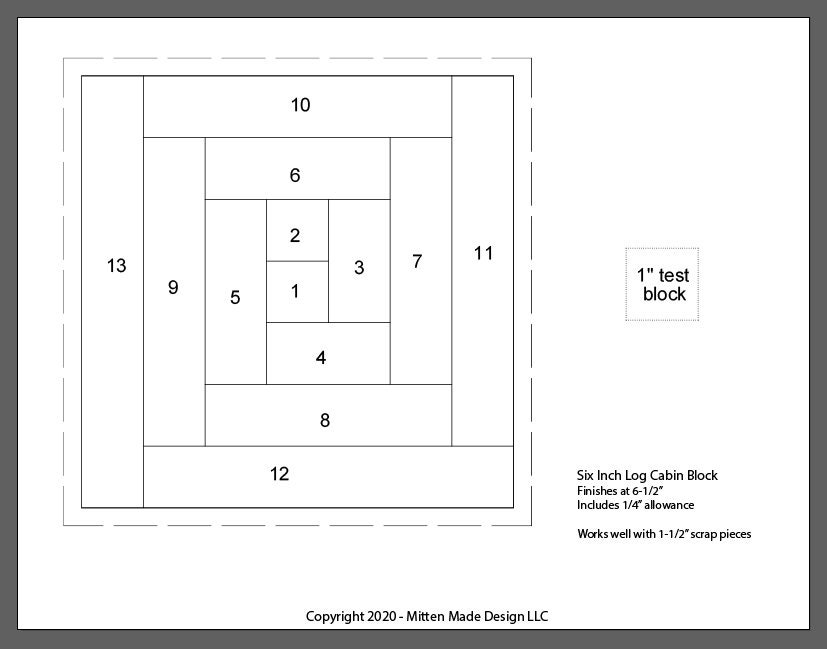 FPP Print Your Own 6 Log Cabin Block Foundation Paper Piecing - Etsy fpp-print-your-own-6-log-cabin-block-foundation-paper-piecing-etsy