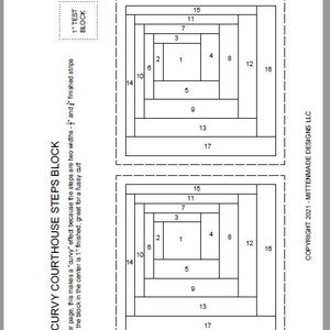 FPP - Print Your Own - 4" CURVY Log Cabin Block - Foundation Paper Piecing