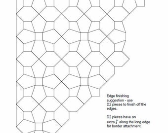 Square Star EPP pattern - PDF downloadable file