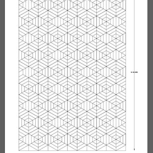 FPP - Print Your Own - 6" Hex - "Spiderweb" (#1) - Foundation Paper Piecing