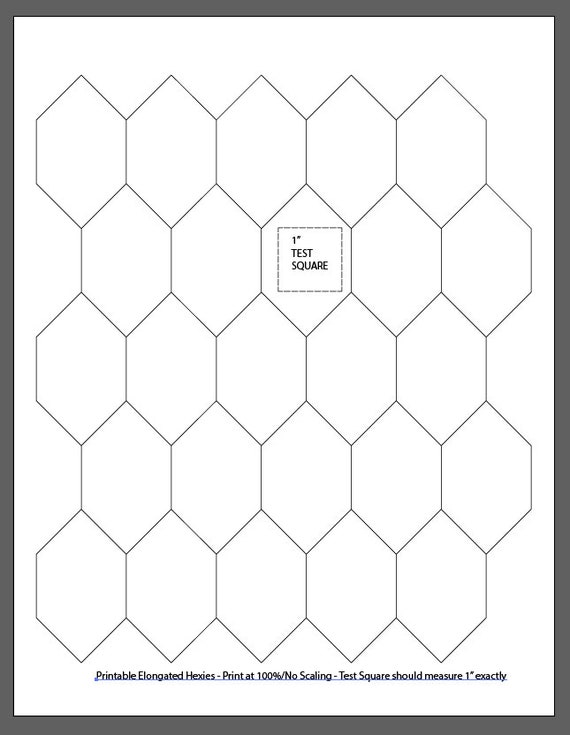 Free Printable Hexagon English Paper Piecing Template – The Little