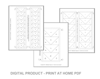 FPP - Print Your Own - Flying Geese - 8 sizes - Foundation Paper Piecing PDF - Beginner Friendly!