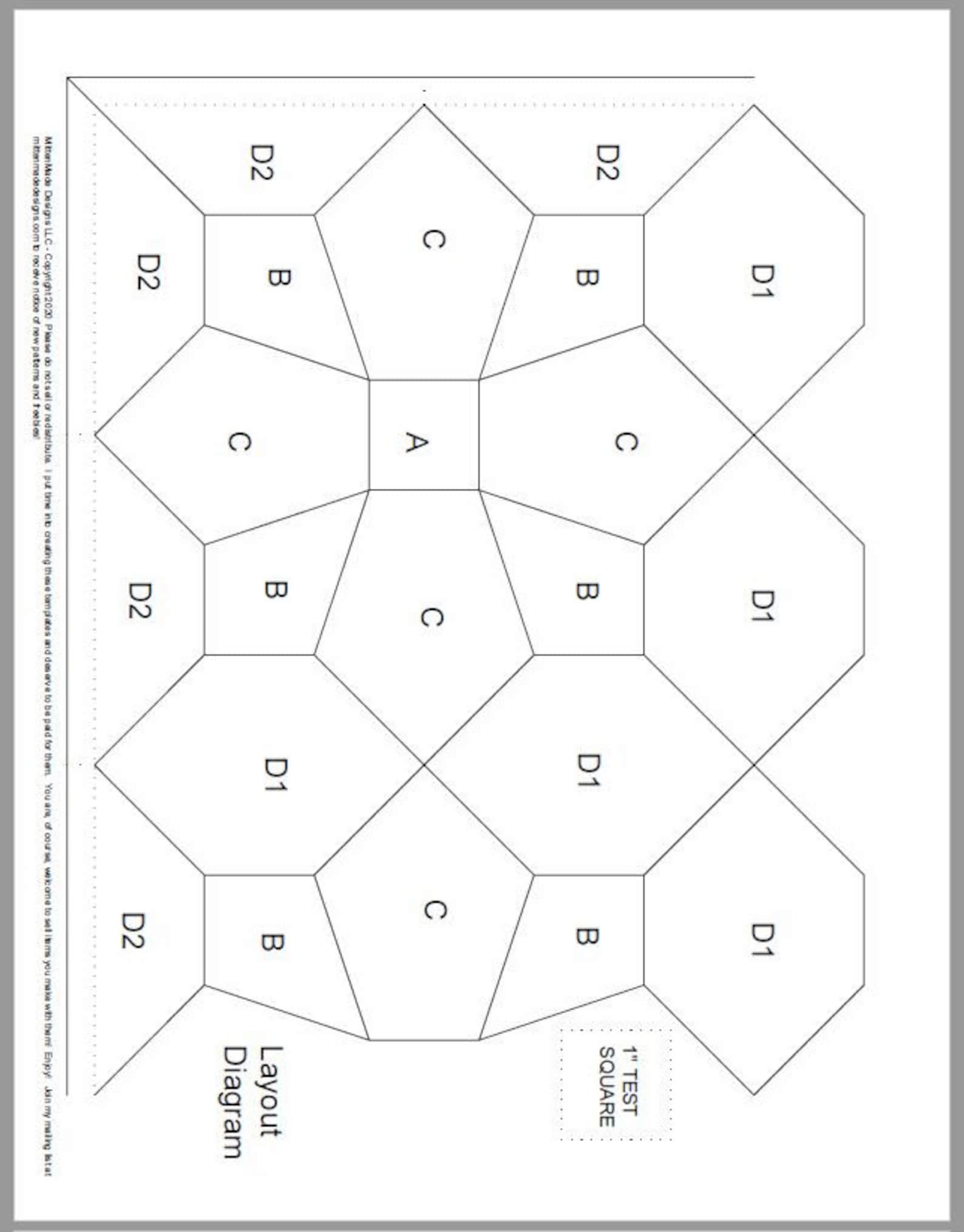 Square Star EPP Pattern - PDF Downloadable File - Etsy