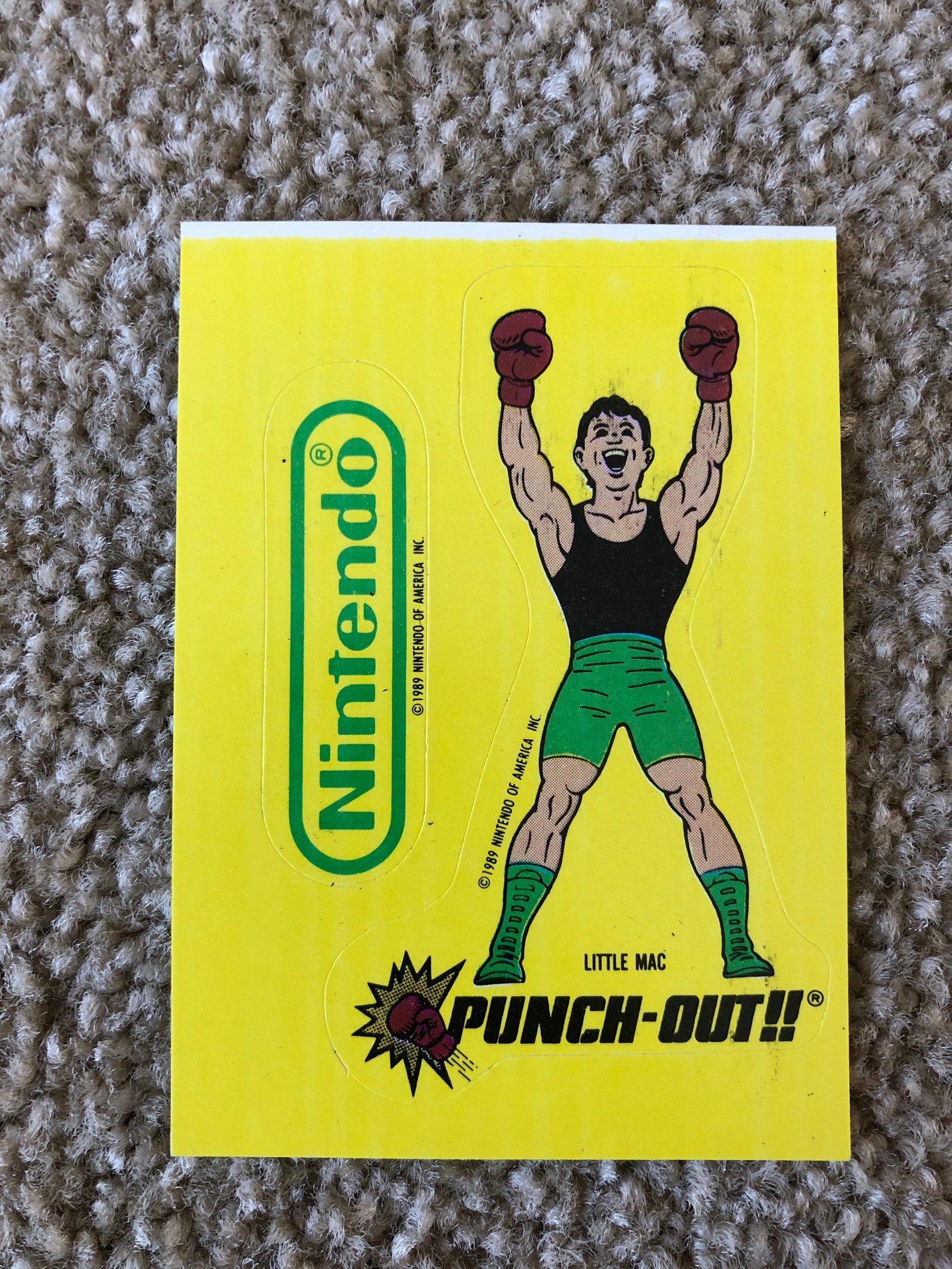 Nintendo punchout card sticker Etsy